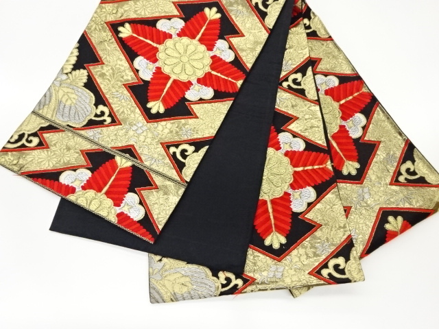 6818072: JAPANESE KIMONO / VINTAGE FUKURO OBI / WOVEN